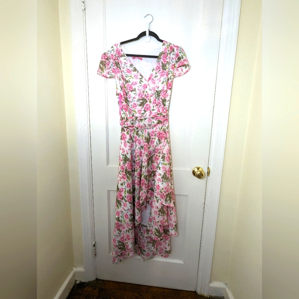 Betsey Johnson Floral wrap dress
